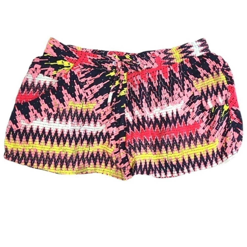 French Connection Multicolor Boho Shorts Size 8